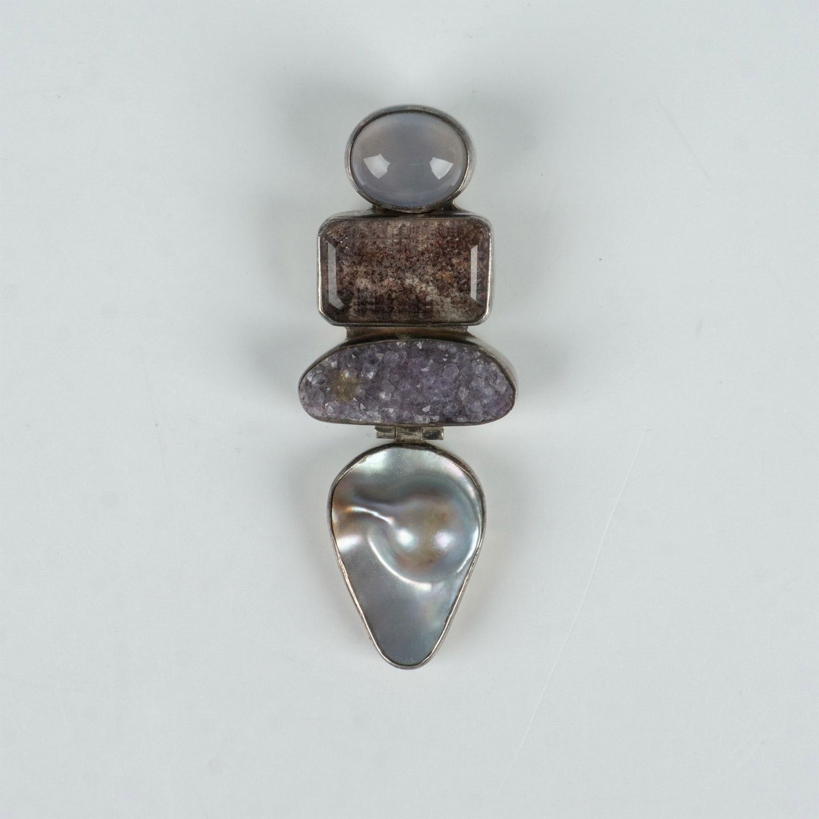 Starborn Sterling, Meteorite, MoP, and Crystal Pendant (1 of 3)