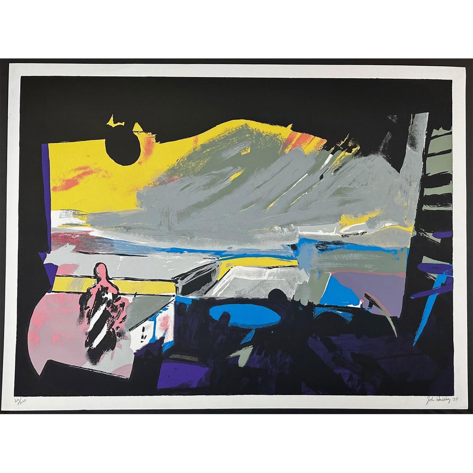 John Hultberg (American 1922-2005) Serigraph Wide Window 1 signed (1 of 4)