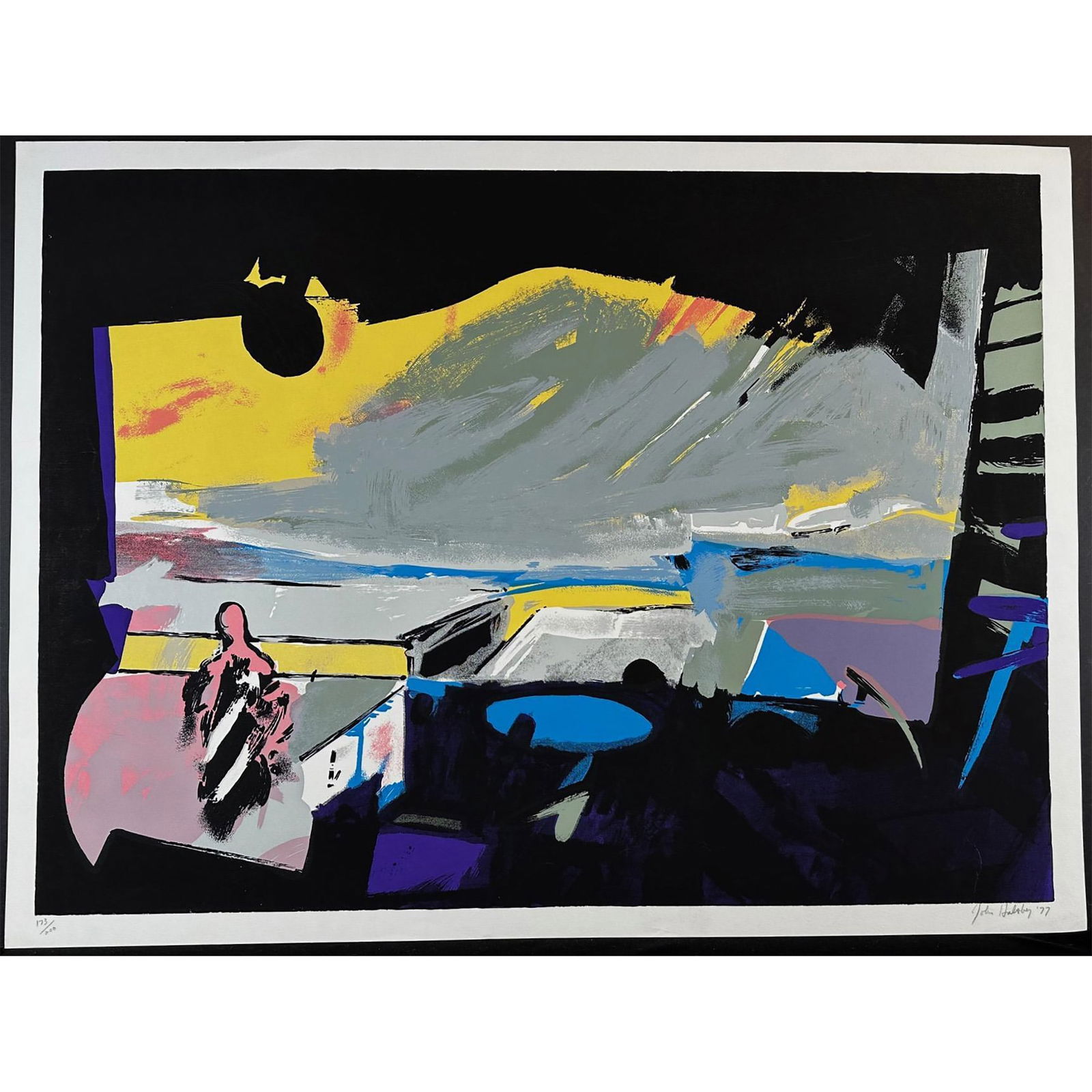 John Hultberg (American 1922-2005) Serigraph Wide Window 1 signed (1 of 4)