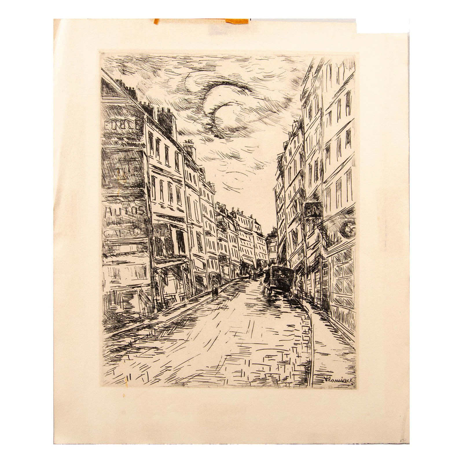 Maurice de Vlaminck (After), Original Black & White Etching, Signed (1 of 5)