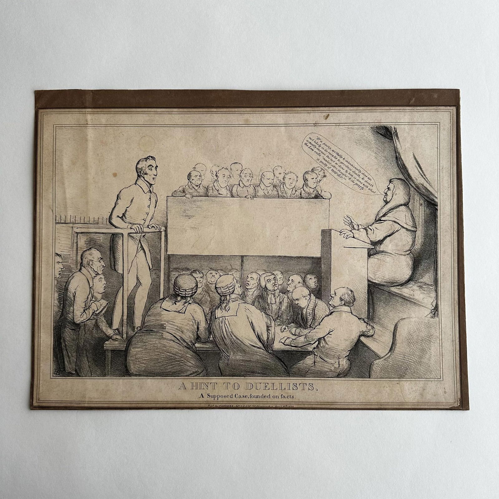 H.B. (John Doyle), Antique Original B&W Lithograph on Paper (1 of 4)