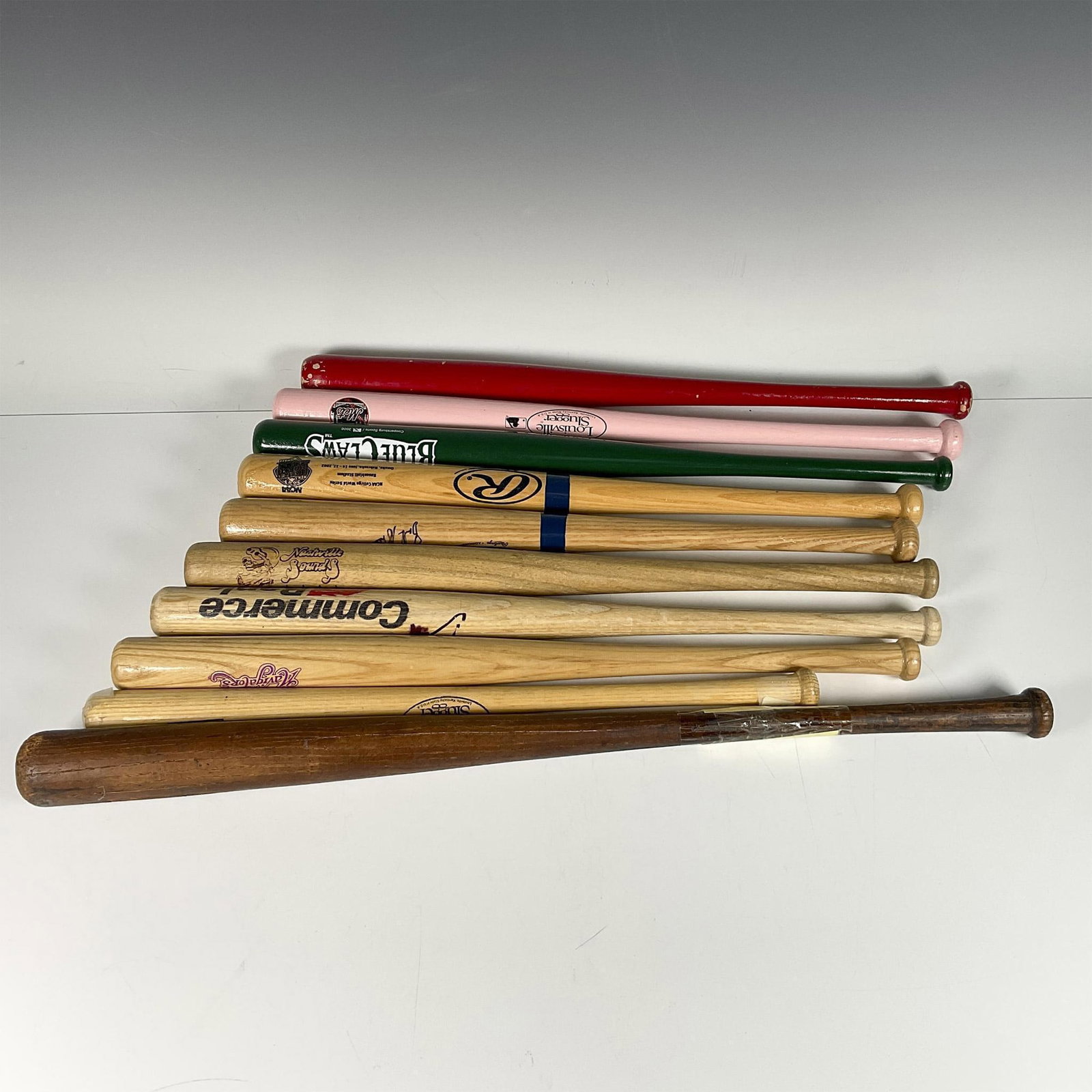 10pc Vintage Mini Baseball Bat Grouping (1 of 17)