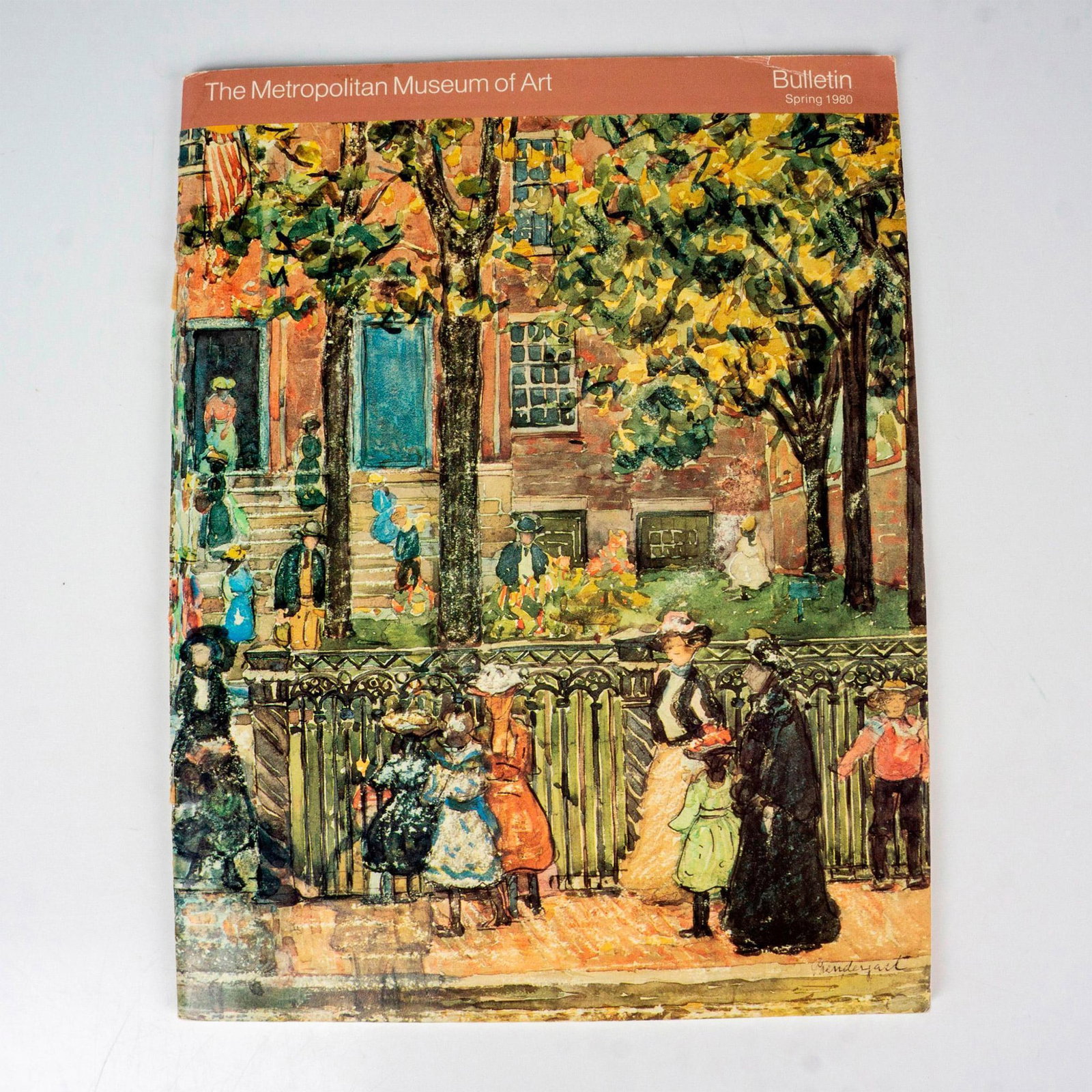 The Metropolitan Museum of Art Magazine, Spring 1980: Volume XXXVII (37), number 4. New York: The Metropolitan Museum of Art, 1980. Softcover catalog magazine with the cover depicting a watercolor painting by Maurice Prendergast. 52-page catalog, giving 