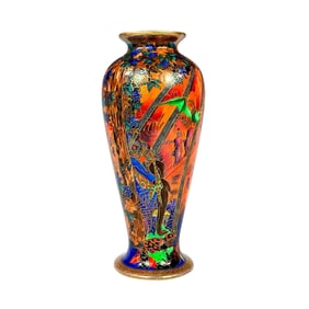 Wedgwood Fairyland Lustre Vase, Imps on a Bridge