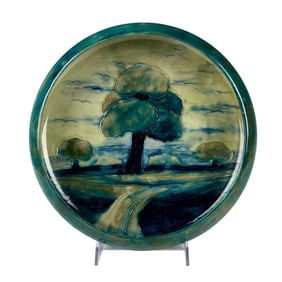 Early Moorcroft Pottery Charger Bowl, Hazeldene