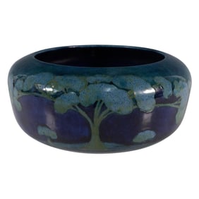 Moorcroft Pottery Jardiniere, Moonlit Blue