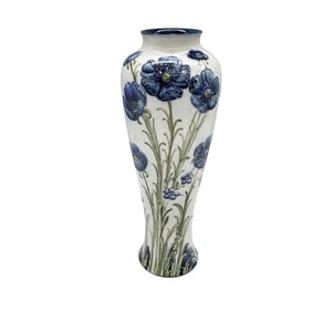 Macintyre by William Moorcroft Florian Ware Vase, Poppy