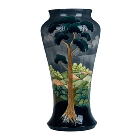 Moorcroft Pottery Vase, After The Storm Signed
