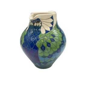 Dennis Chinaworks Trial 1 Sally Tuffin Peacock Pitcher