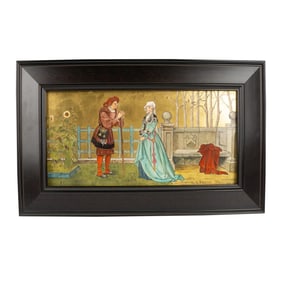 Minton by H.S. Marks Seven Ages of Man Tile, The Pantaloon