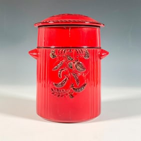 Royal Doulton Flambe Prototype Biscuit Barrel