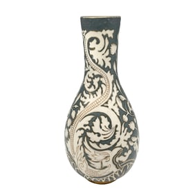 Doulton Lambeth Mark Marshall Grotesque Dragons Carrara Ware Vase