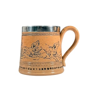 Doulton Lambeth Hannah Barlow Stoneware Mug, Dogs