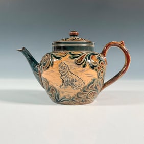 Doulton Lambeth Hannah Barlow & Eliza Simmance Teapot