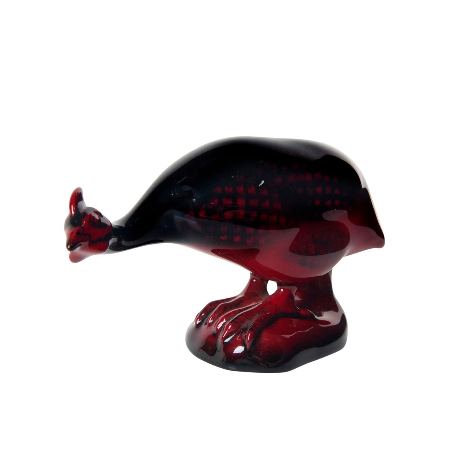 Guinea Fowl HN125, Rare - Royal Doulton Flambe Animal Figurine (1 of 6)