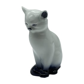 Royal Doulton Figurine Blue Flambe, Cat Seated HN109