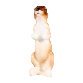 Royal Doulton Mini Figurine, Hare Seated - Ears Down K38