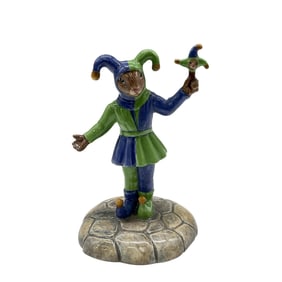 The Fair Jester with Tail DB517 - Prototype, rare - Royal Doulton Bunnykins