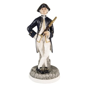 Michael Sutty Porcelain Figurine, Lieutenant 1748 - 67