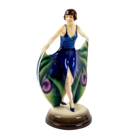 Goldscheider Sculpture by Josef Lorenzl, Butterfly Dancer