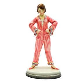 Vintage Goldscheider Vienna Art Deco Figurine, Pyjamas