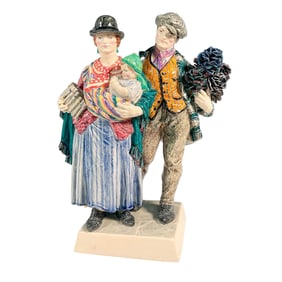 Charles Vyse Pottery Figure, The Gypsies