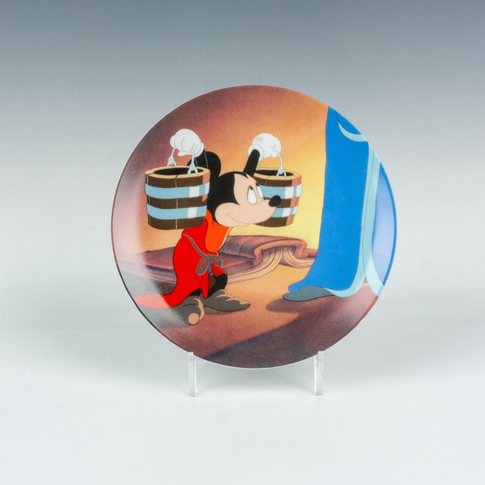 Knowles Disney Mickey Mouse Plate, The Penitent Apprentice (1 of 4)