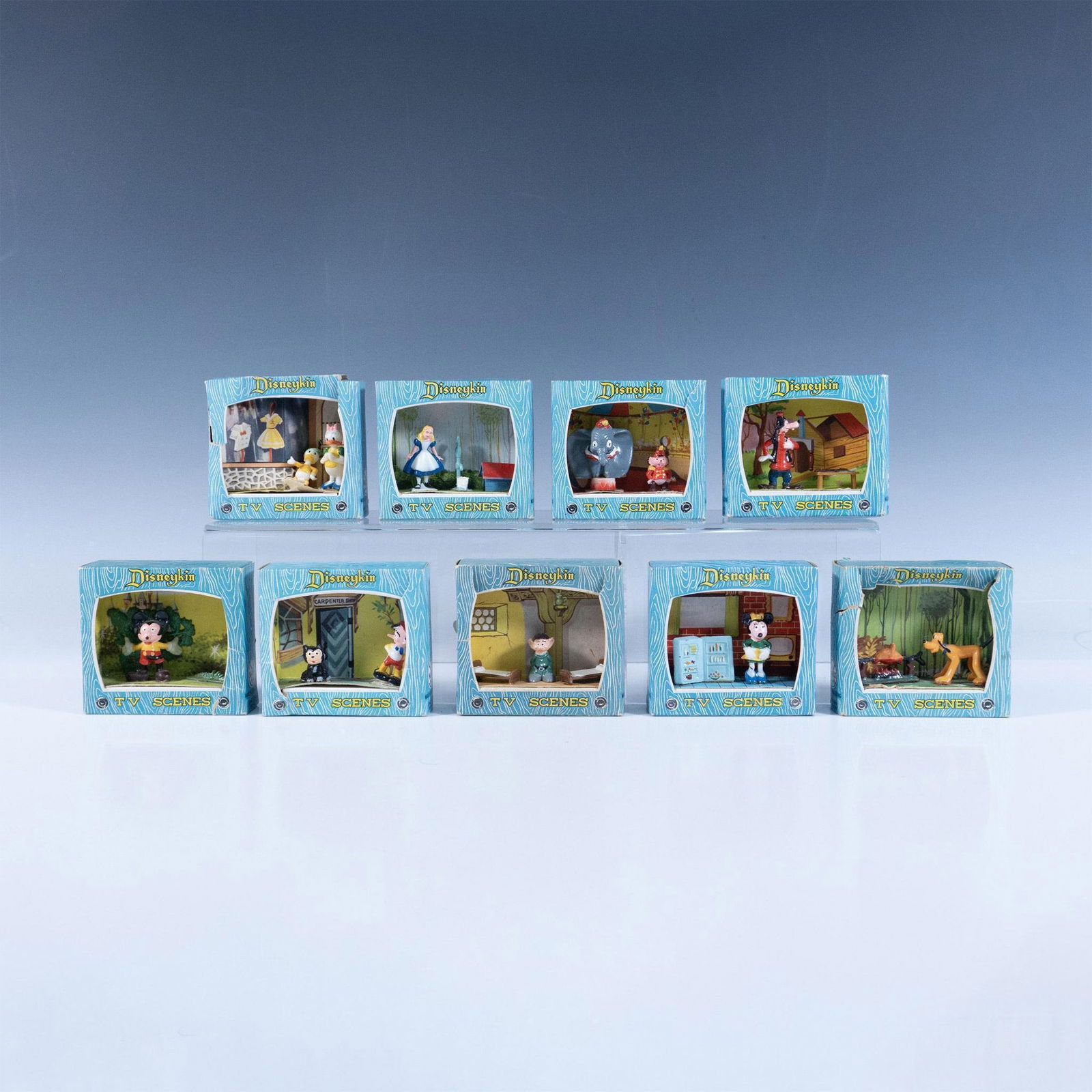 9pc Vintage Marx Toys Disneykin TV Scenes Figurines (1 of 3)