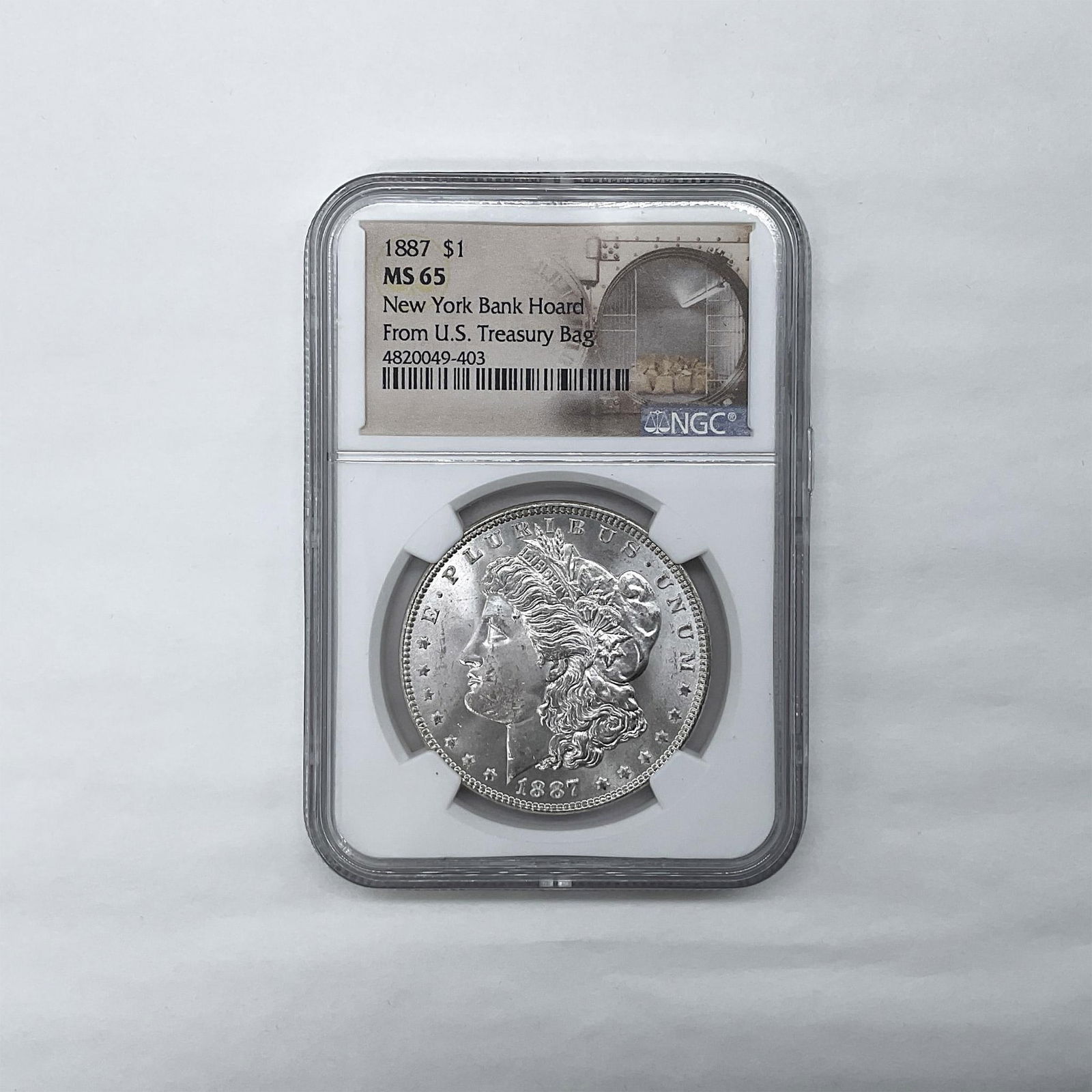 1887 Morgan Silver Dollar NGC MS65 NY Bank Hoard (1 of 2)