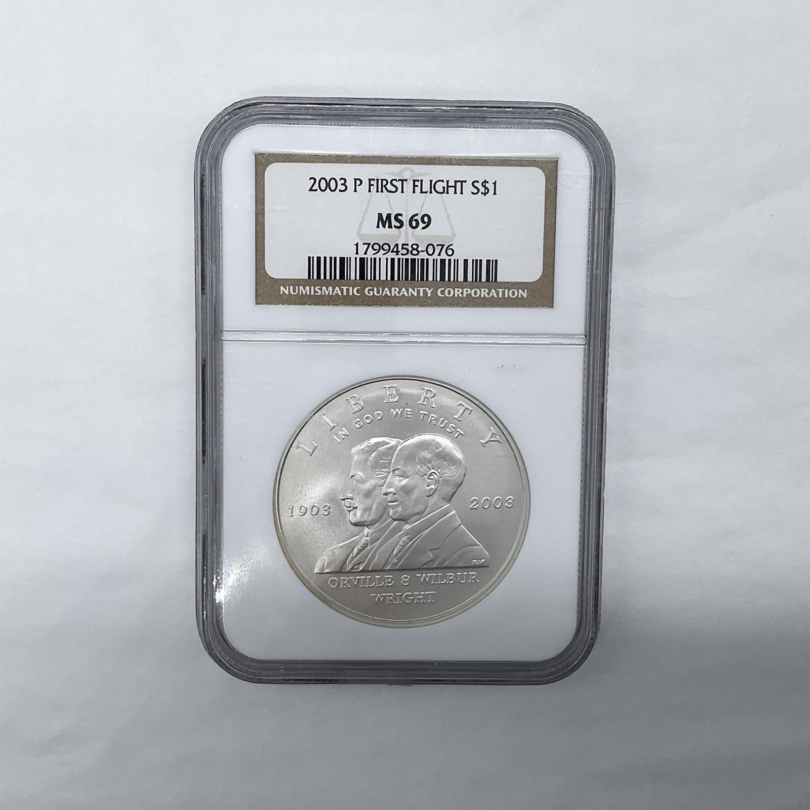 2023-P 100th Anniv. 1st Flight Silver Dollar NGC MS69 (1 of 2)