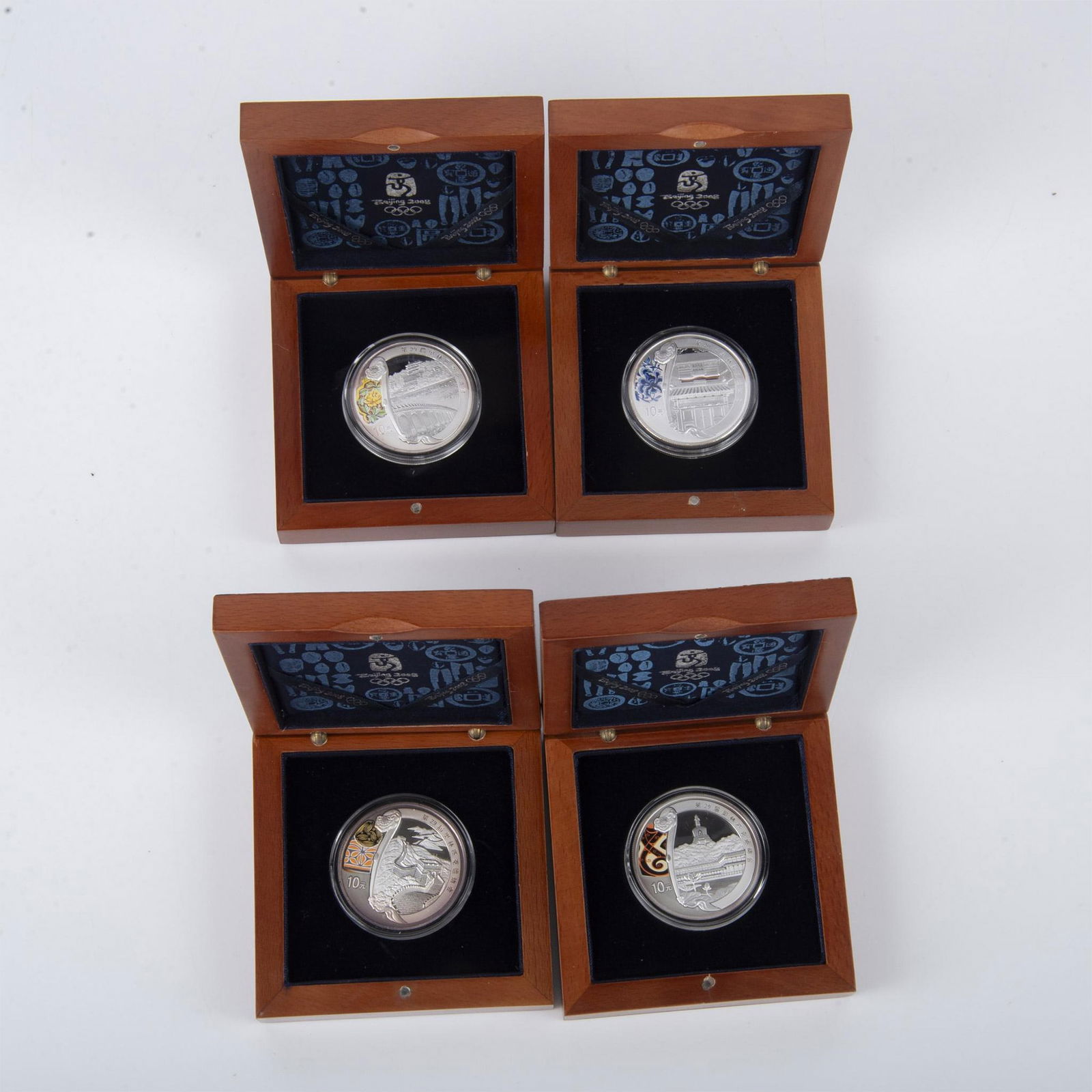 4pc 2008 Beijing Summer Olympics $10 Yuan Silver Coin Set (1 of 10)