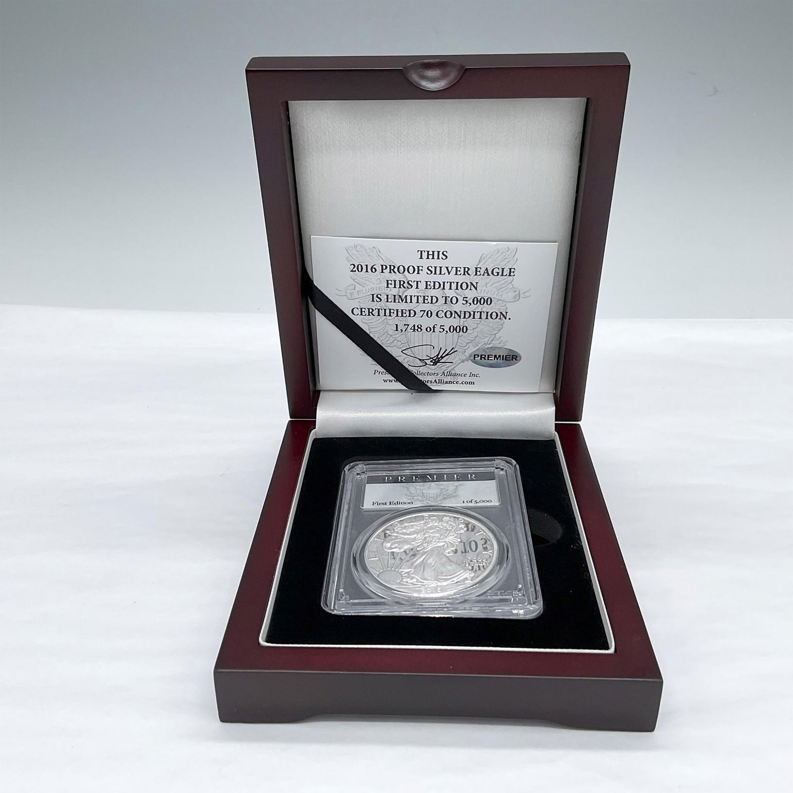 2016-W Silver Eagle 30th Anniv. Lettered Edge PCGS PR70 DCAM 1st Edition (1 of 4)