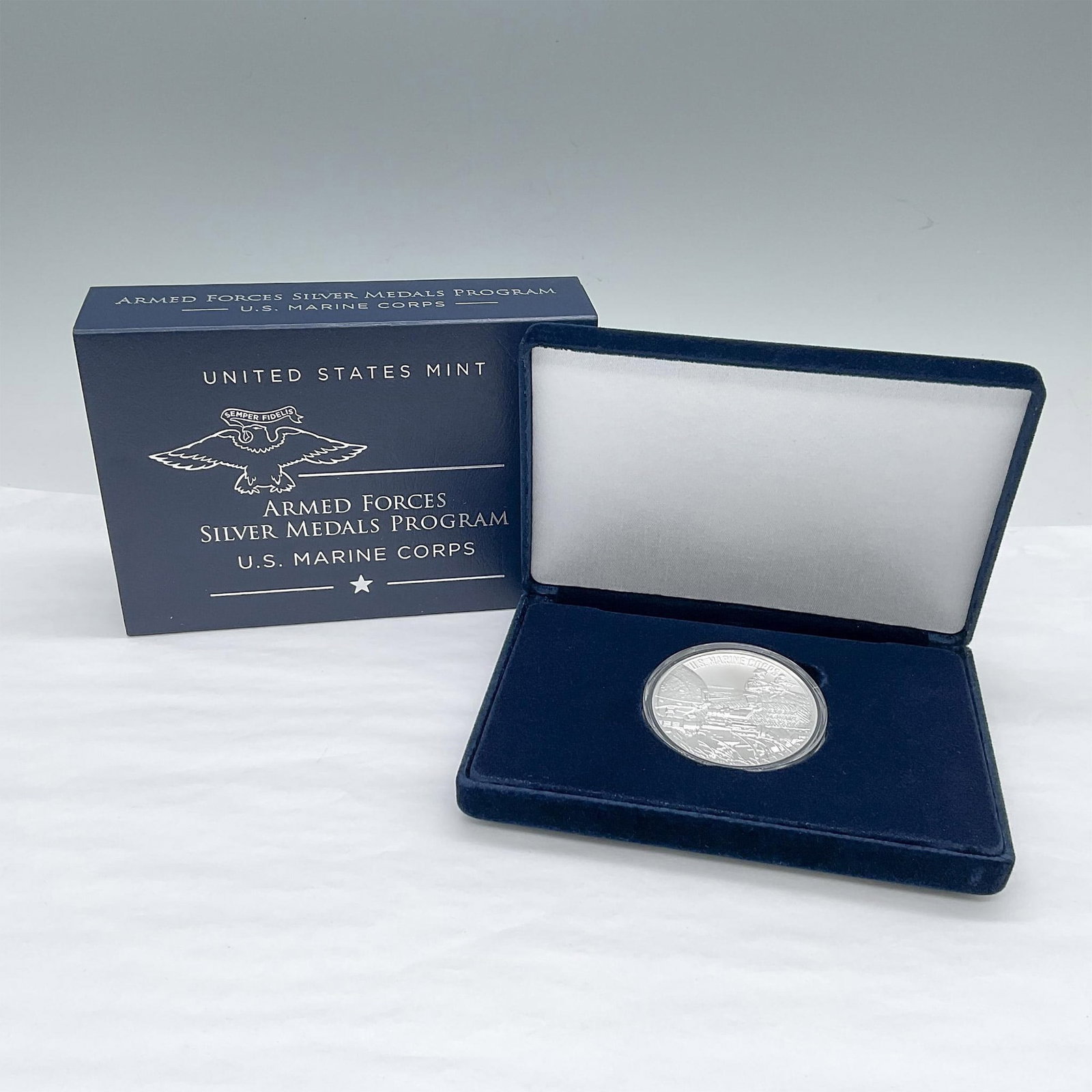 2022 U.S. Marine Corps 2.5 oz Silver Medal (1 of 3)