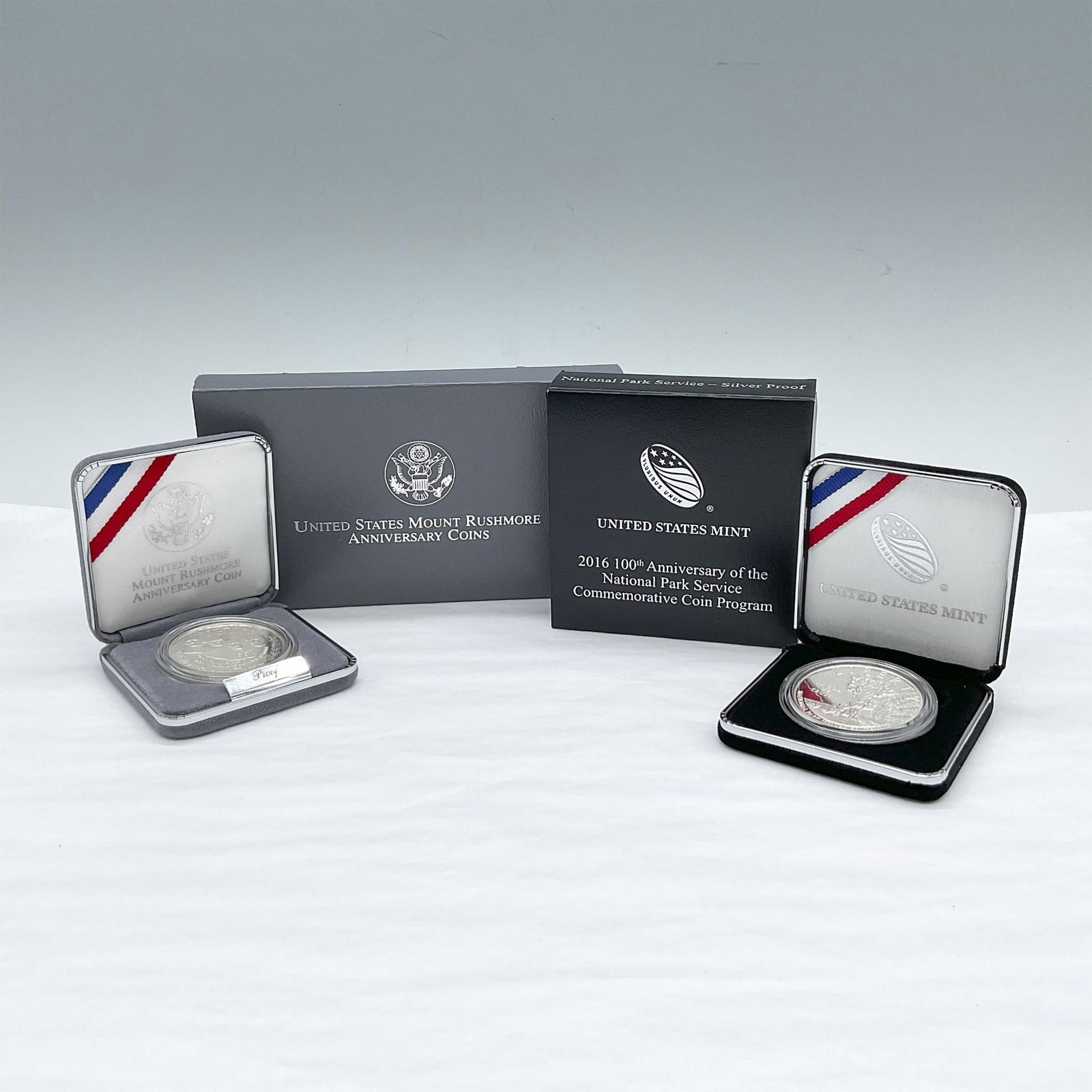 2pc 1991-S and 2016-P National Park Proof Silver Dollars (1 of 4)