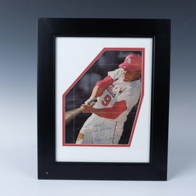 Roger Maris Autographed Color Photograph Framed