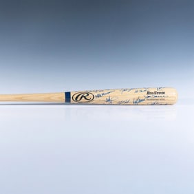 2003 NY Yankees American League Champion Team-Signed Bat