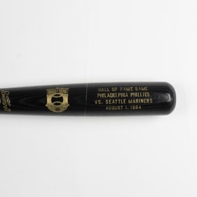Louisville Slugger Hall of Fame Bat, Phillies vs Mariners