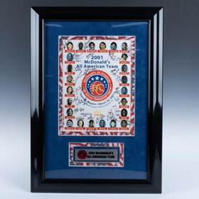 McDonalds 2001 All-American Boys Basketball Team Photo, Signed