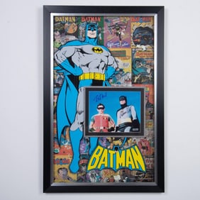 Adam West and Burt Ward Autographed Photo Display