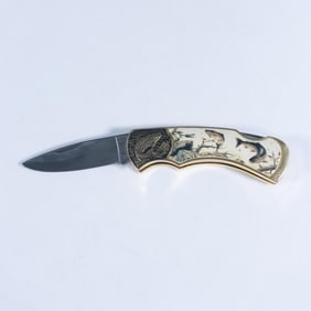Franklin Mint Lake Trout Collectible Pocket Knife