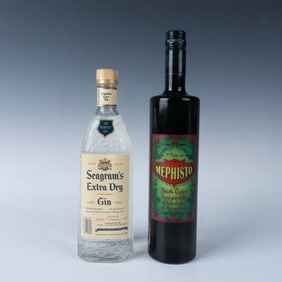 2pc Seagram's Gin and Mephisto Absinthe