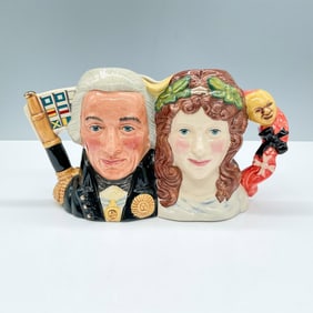 Lord Nelson and Lady Hamilton D7092 - Small - Royal Doulton Character Jug