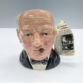 Winston Churchill D6934 (News Chronicle Victory Handle) - Small - Royal Doulton Character Jug