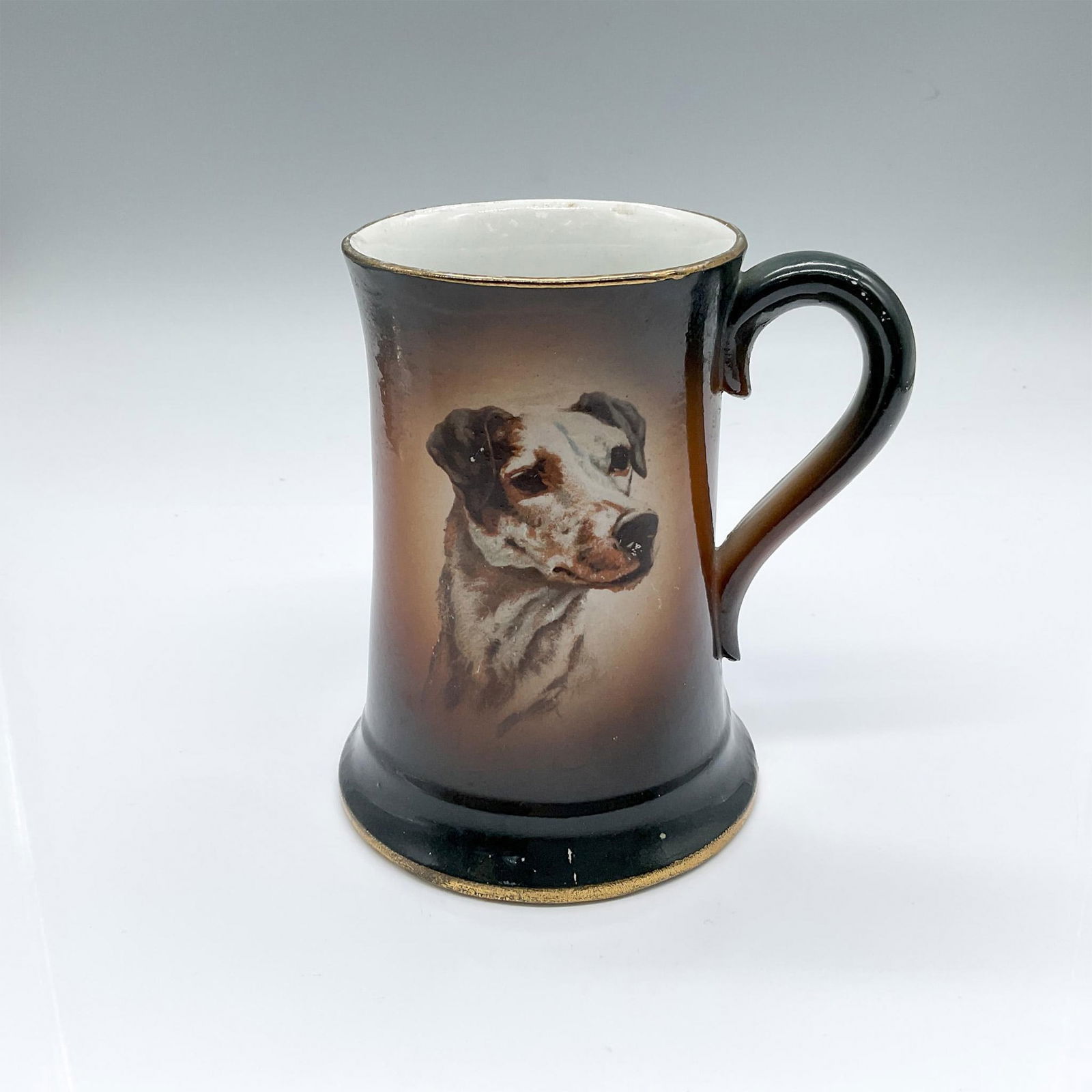 Antique Sevres Pottery French Dog Beer Mug (1 of 3)