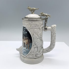 Longton Crown Earthenware Stein, Moonlight Trail