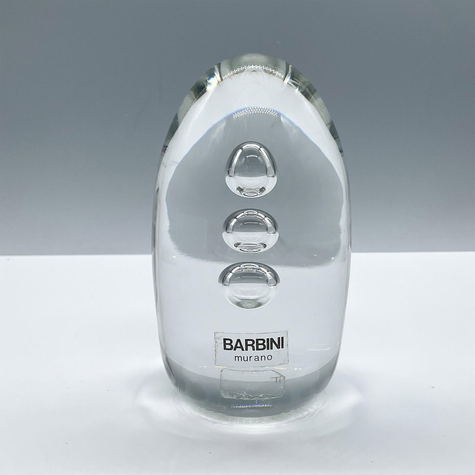 Barbini Murano Art Glass Paperweight, Bubbles (1 of 3)