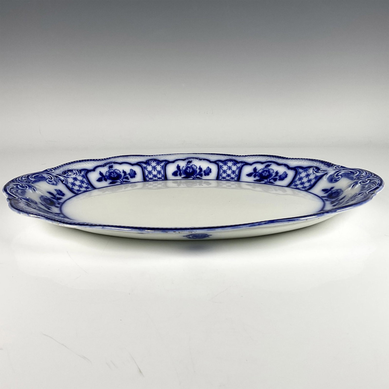 Melbourne Porcelain Flow Blue Platter (1 of 4)