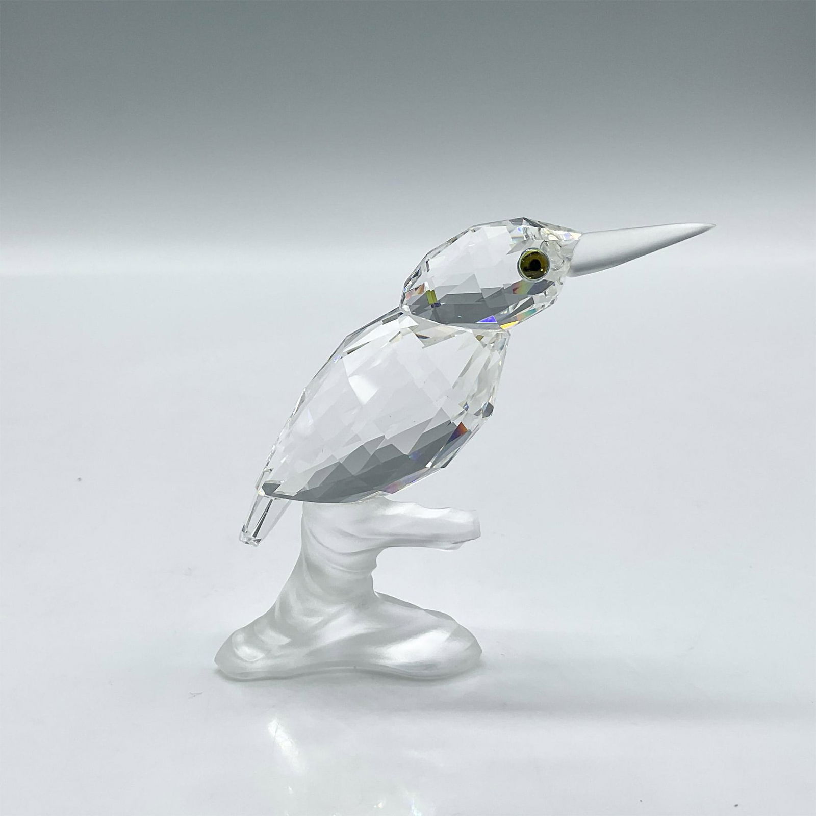 Swarovski Silver Crystal Figurine, Kingfisher on Branch (1 of 4)
