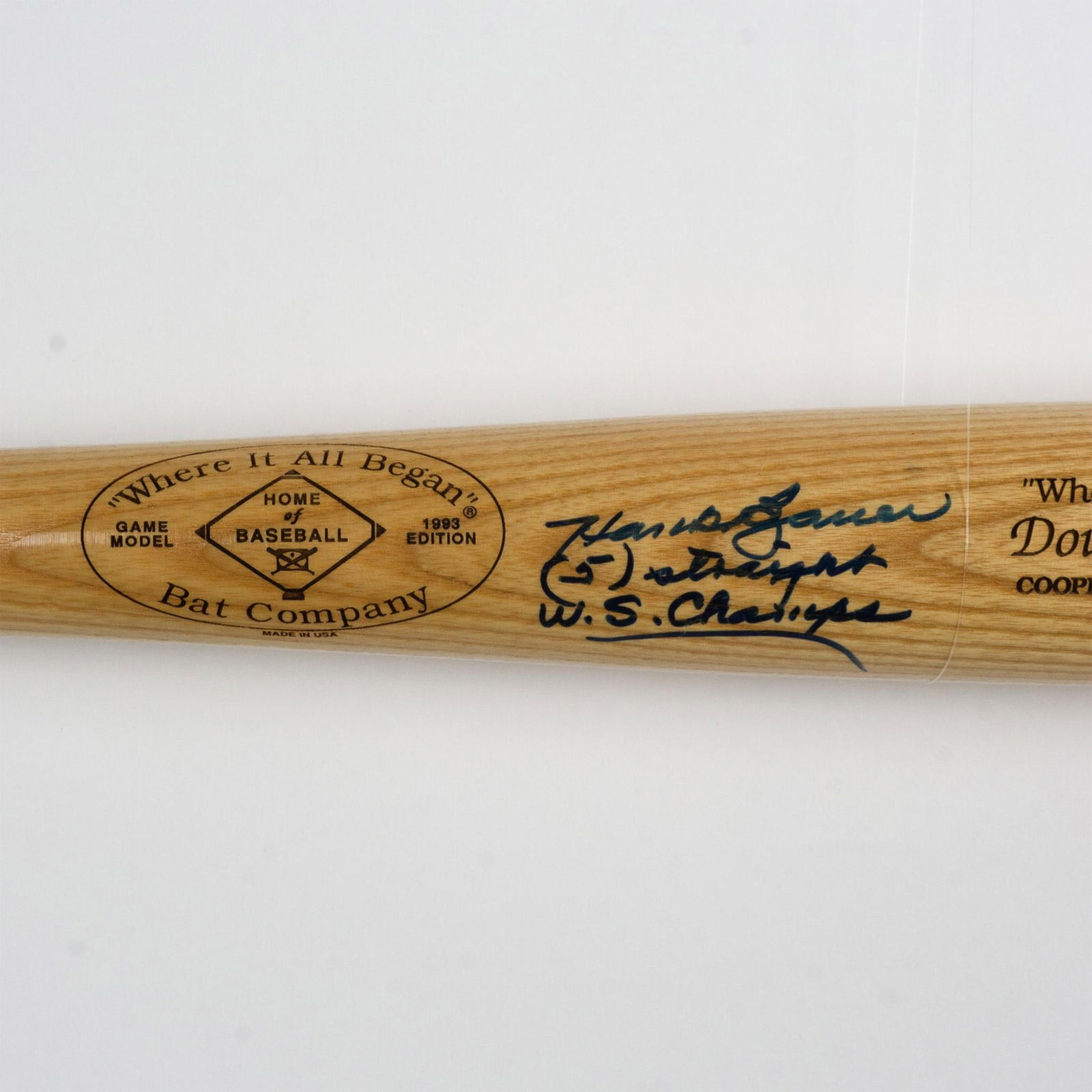 Hank Bauer Autographed Bat from Cooperstown, NY (1 of 6)