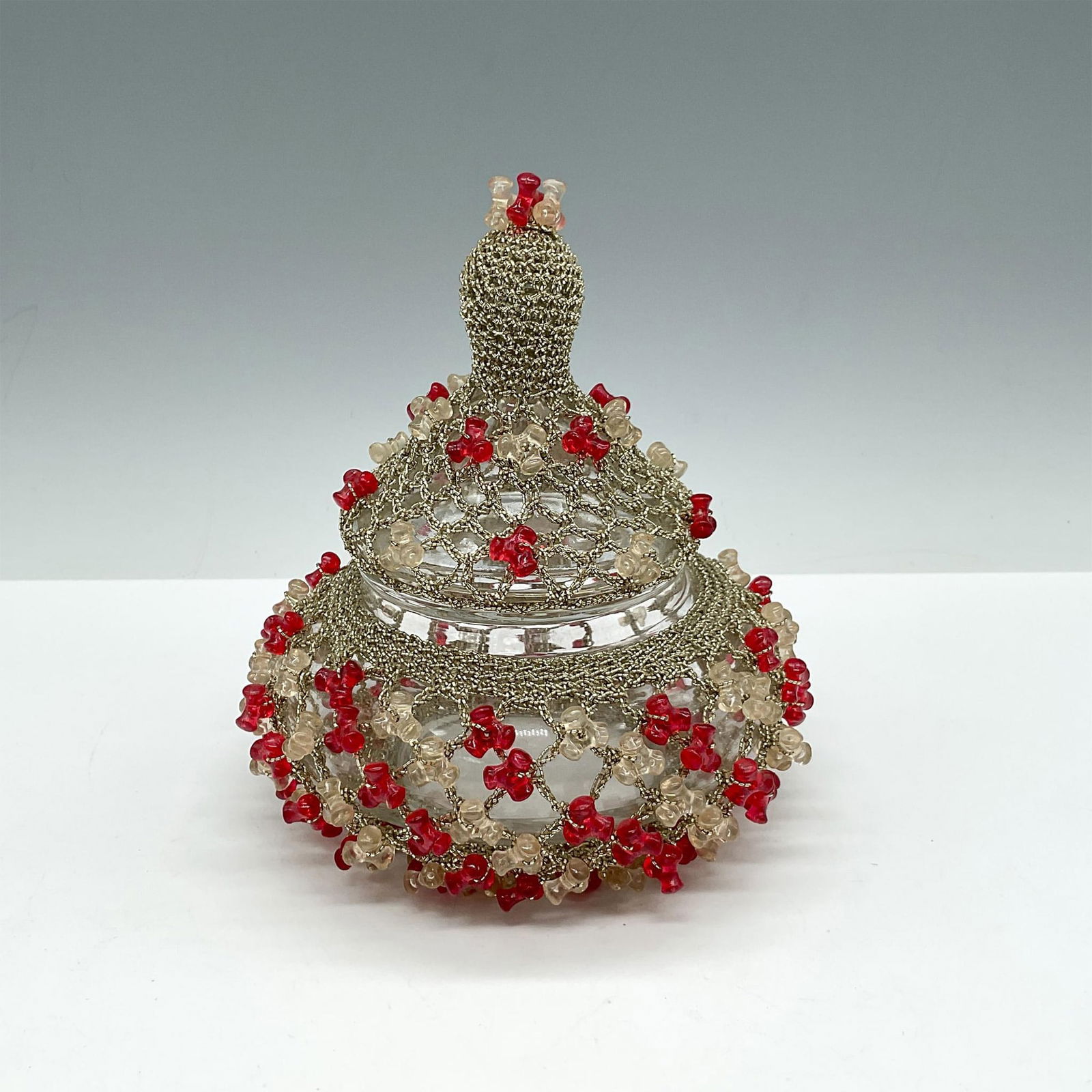 Gold Mesh Covered Candy Dish (1 of 3)